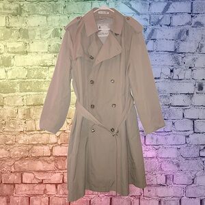 Vintage 1990s Misty Harbor Double Breasted Trench Coat